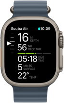 Apple Watch Ultra 3, diving screen